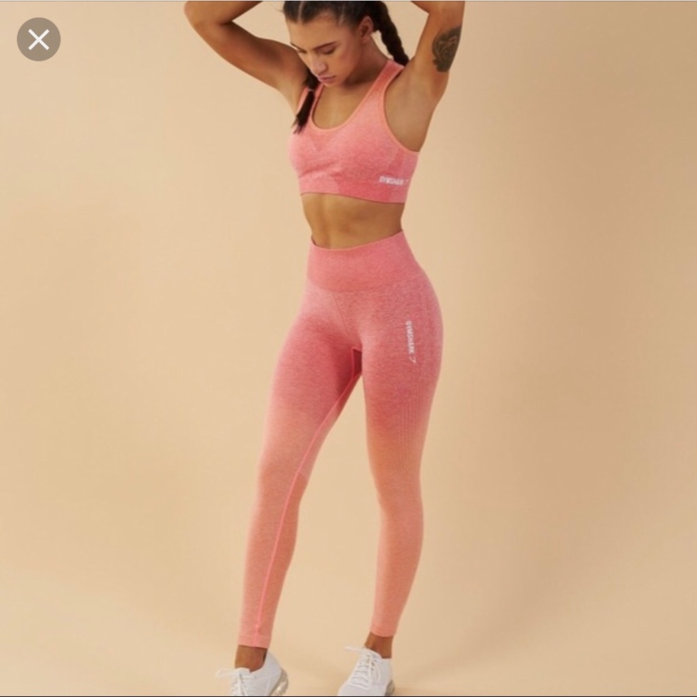 Gymshark Seamless Peach Ombré Leggings Size S